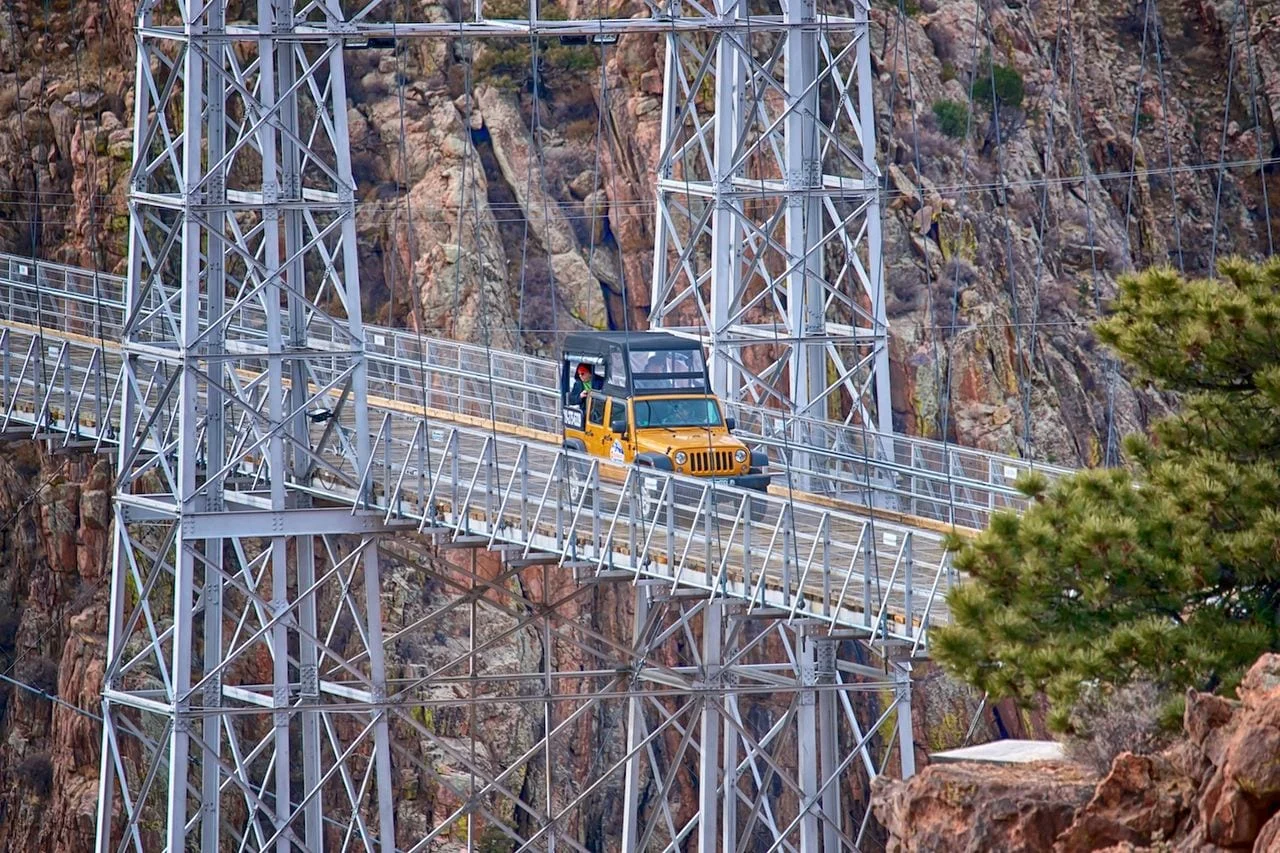 Aerial view of the Royal Gorge canyon — Royal Gorge Adventures travel blog